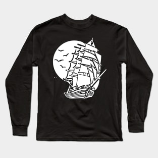 Old Ship Of Pirates Long Sleeve T-Shirt